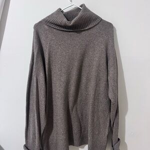 Old Navy Women's Taupe Cowl Neck Sweater